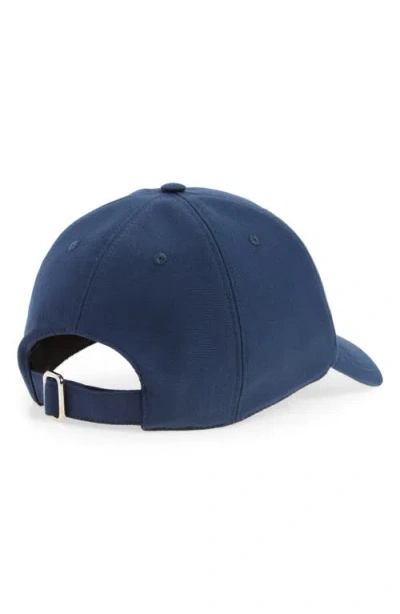 Givenchy Men Baseball Cap With Embroidered Logo In Blue