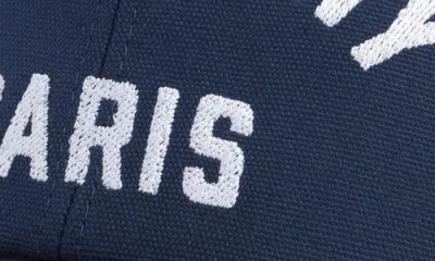 Givenchy Men Baseball Cap With Embroidered Logo In Blue