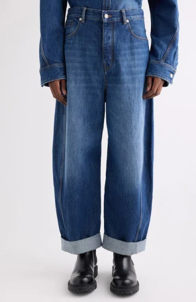 Givenchy Twisted Seam Jeans In Blue