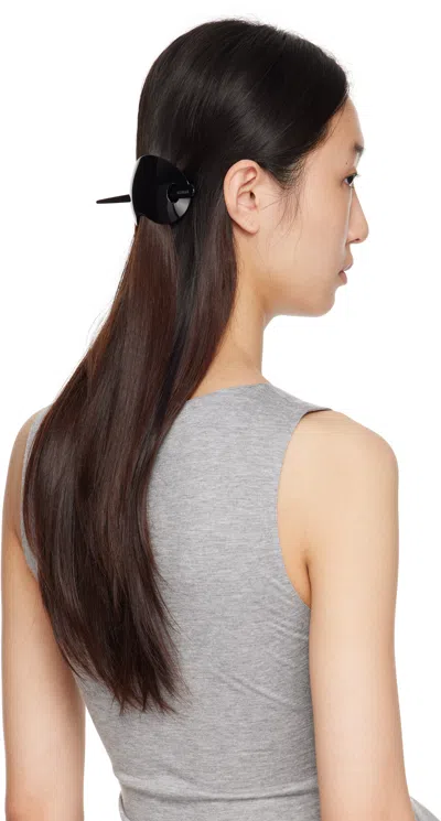 Gohar World Black Bean Barrette In Black