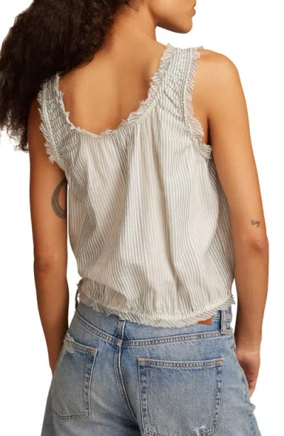Lucky Brand Women's Printed Cotton Sleeveless Top In Gray