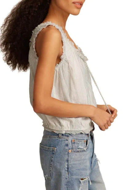 Lucky Brand Women's Printed Cotton Sleeveless Top In Gray