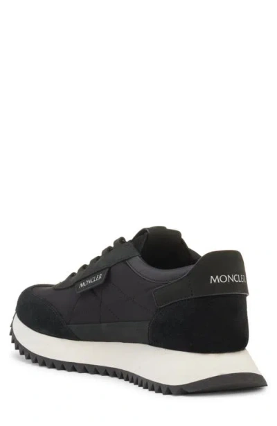 Moncler Ylon And Leather Pacey2 Sneakers In Black