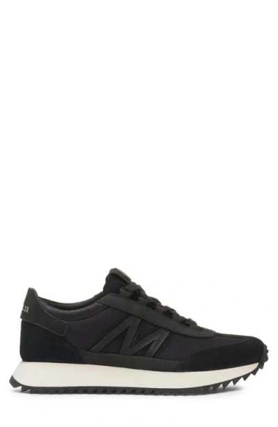 Moncler Ylon And Leather Pacey2 Sneakers In Black