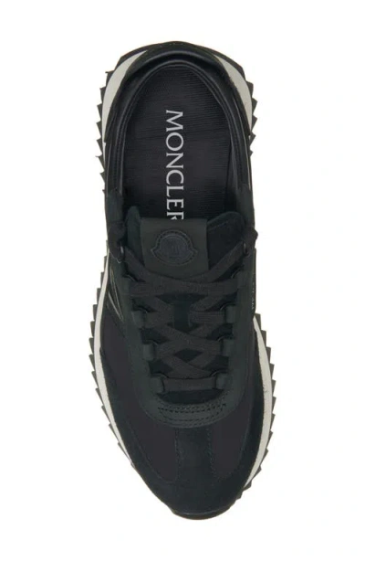 Moncler Ylon And Leather Pacey2 Sneakers In Black