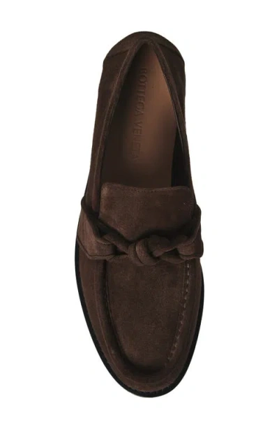 Bottega Veneta Mocassino Con Nappina In Suede Co 796696v3qe1 2113 In Black