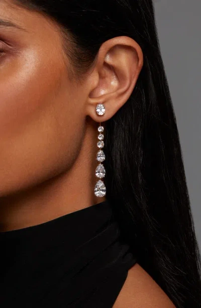 Nadri Sunshowere Crystal Front/back Earrings In Gold