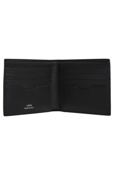 Amiri Bi-fold Wallwt With Logo Lettering On The Front In Black
