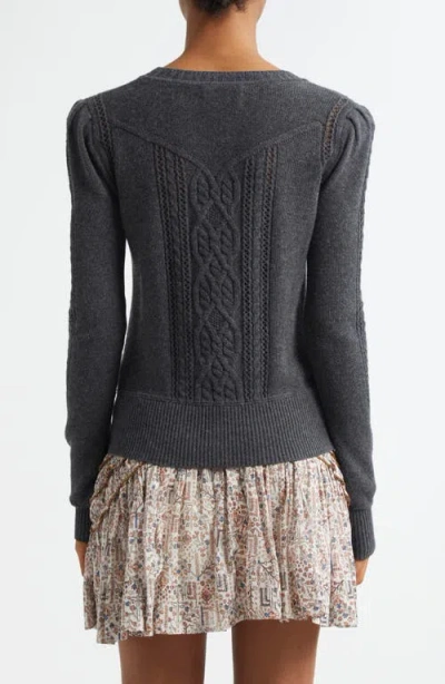 Isabel Marant Étoile Kelia Openwork Sweater In Gray