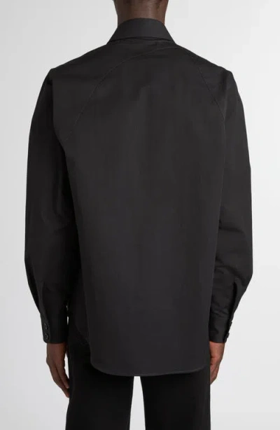 Alexander Mcqueen T-bar Harness Overshirt In Black