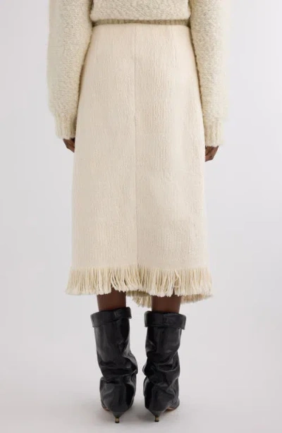 Isabel Marant Galla Asymmetric Cotton And Linen-blend Midi Wrap Skirt In Neutral