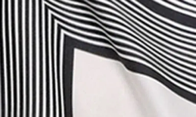 Helmut Lang Oversized Mixed Print Blouse In Gray