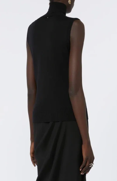 Sportmax Sleeveless "vertigo" Jersey In Black
