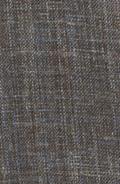 Jack Victor Midland Contemporary Fit Slub Wool & Silk Blend Mélange Sport Coat In Gray