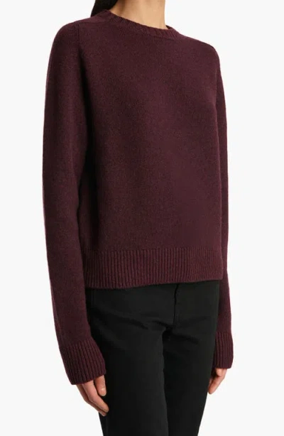 Khaite Nera Cashmere Knit Sweater In Purple