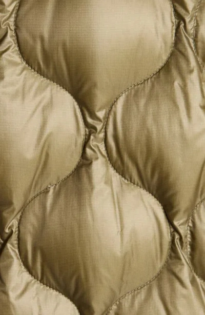 Moncler Womens Medium Green Lombi Hooded Shell-down Jacket Xs In Green