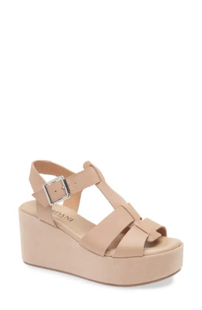 Cordani Jordynn Ankle Strap Platform Wedge Sandal In Pink