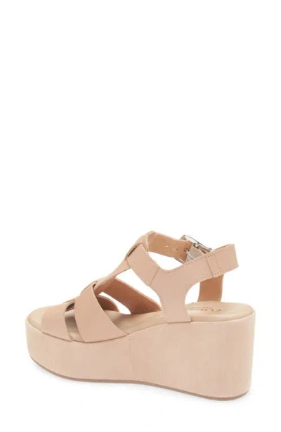 Cordani Jordynn Ankle Strap Platform Wedge Sandal In Pink