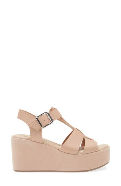Cordani Jordynn Ankle Strap Platform Wedge Sandal In Pink