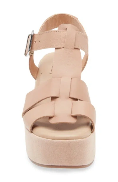Cordani Jordynn Ankle Strap Platform Wedge Sandal In Pink