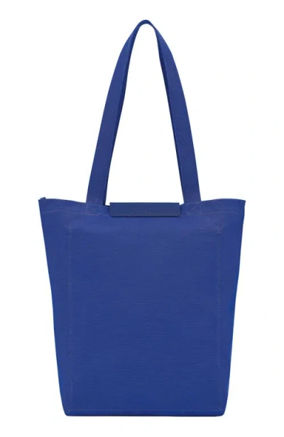 Longchamp X Constantin Riant Le Pliage Cotton Canvas Tote In Blue
