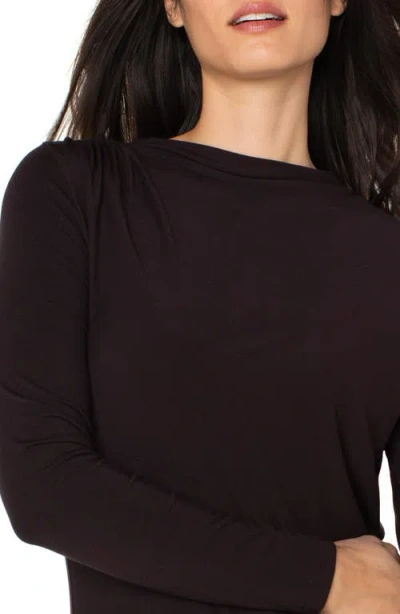 Liverpool Los Angeles Ruched Top In Black