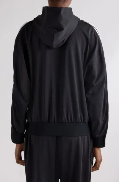 Balenciaga Black Zip-up Sweatshirt Loop Sports Icon In Multi