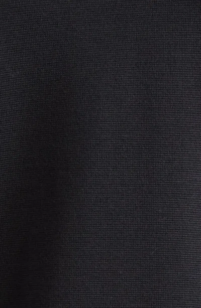 Moncler Wool Blend Tricot Down Jacket In Navy