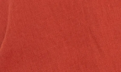 Kut From The Kloth Rebel Knot Front Linen Blend Top In Red