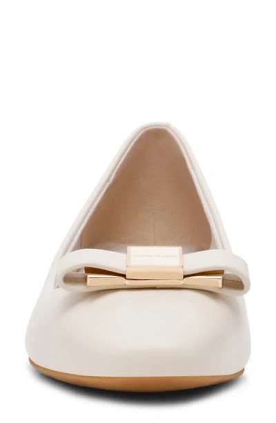 Anne Klein Women's Cadey Snip Toe Dress Flats In White