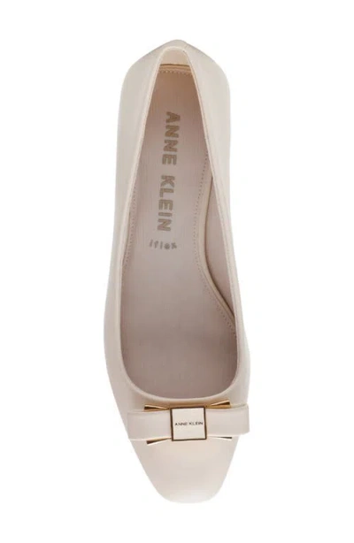 Anne Klein Women's Cadey Snip Toe Dress Flats In White