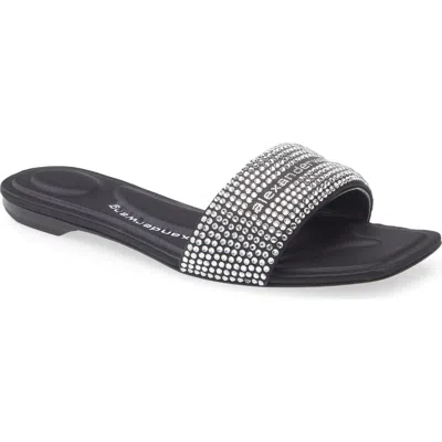 Alexander Wang Satin Sandal In Black