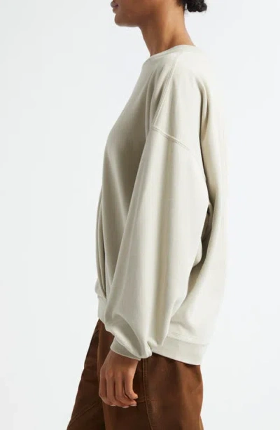 Isabel Marant Étoile Sauria Drop Shoulder Cotton Sweatshirt In Gray