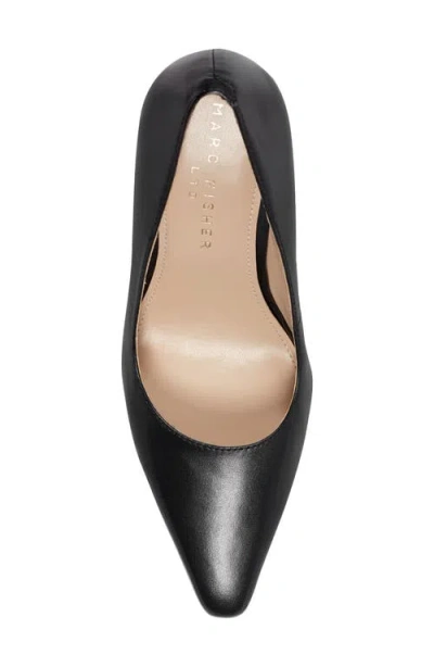 Marc Fisher Ltd Women's Minny Leather Block Heel Pump In Black