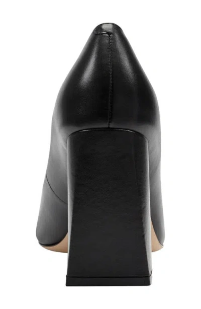 Marc Fisher Ltd Women's Minny Leather Block Heel Pump In Black