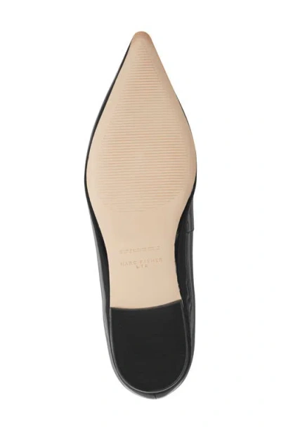 Marc Fisher Ltd Women's Trella Leather Mary Jane Flat In Black