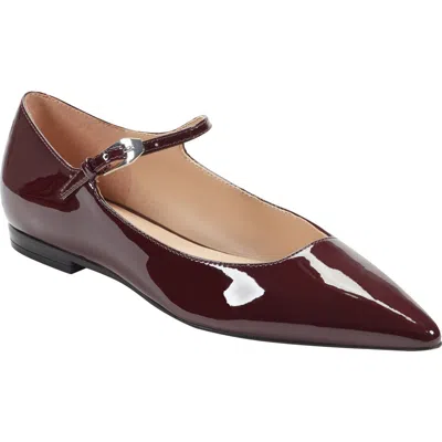 Marc Fisher Ltd Trella Mary Jane Pointed Toe Flat In Red