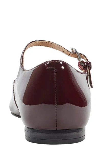 Marc Fisher Ltd Trella Mary Jane Pointed Toe Flat In Red