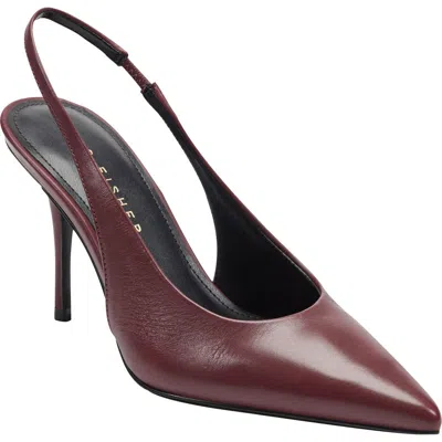 Marc Fisher Ltd Leynne Slingback Pointed Toe Pump In Brown