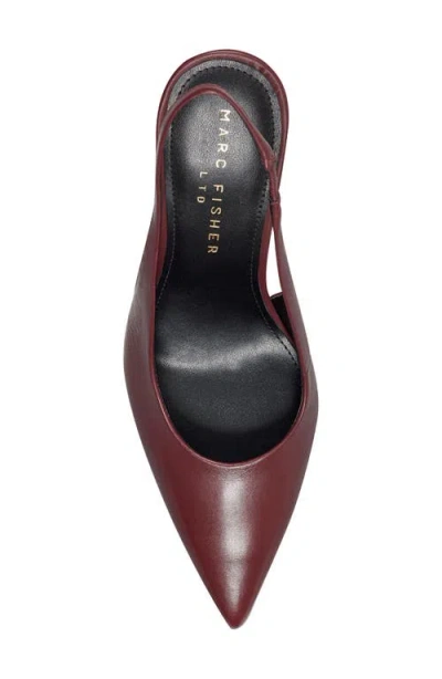 Marc Fisher Ltd Leynne Slingback Pointed Toe Pump In Brown