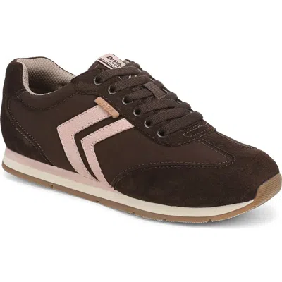 Dr. Scholl's Women's Comeback Closed Round Toe Lace Up Sneakers In Brown