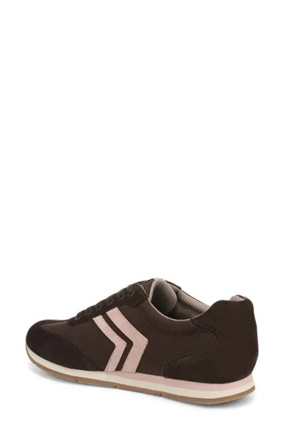 Dr. Scholl's Women's Comeback Closed Round Toe Lace Up Sneakers In Brown