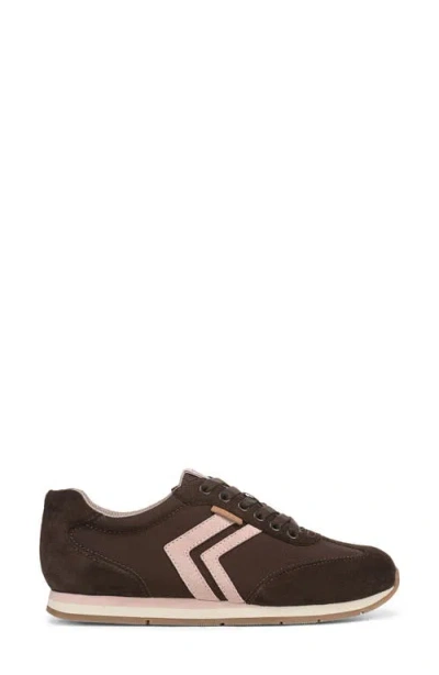 Dr. Scholl's Women's Comeback Closed Round Toe Lace Up Sneakers In Brown