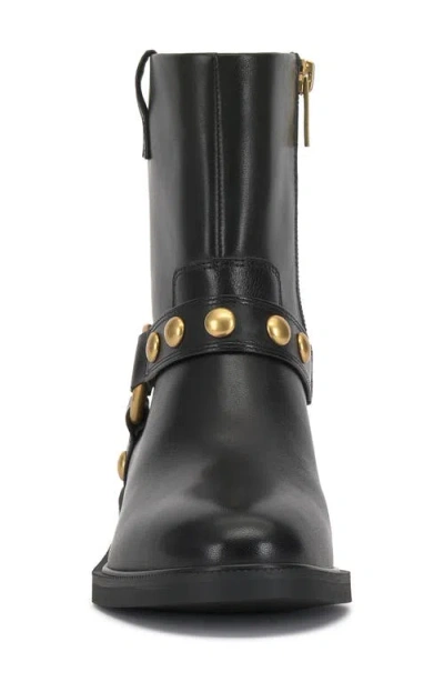Vince Camuto Women's Amais Full Zip Closure Moto Booties In Black