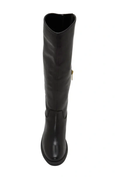 Vince Camuto Womens Sangeti Snip Toe Block Heel Knee High Boots Regular Narrow Calf Wide Extra Wide Calf In Black