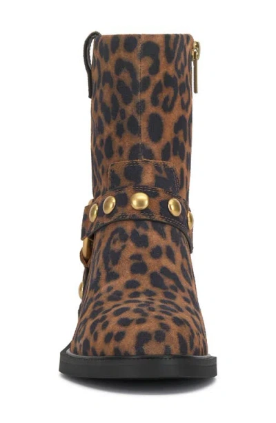 Vince Camuto Amais Moto Bootie In Animal Print