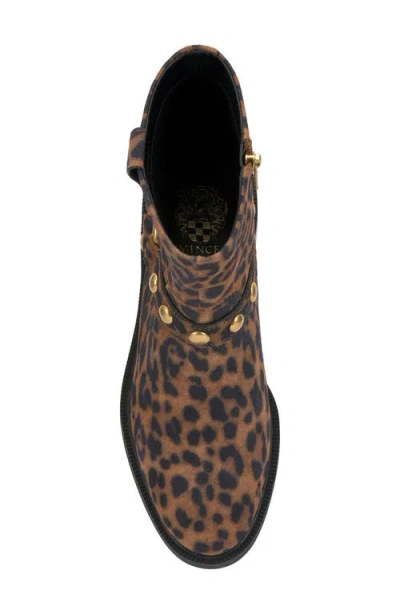 Vince Camuto Amais Moto Bootie In Animal Print