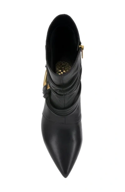 Vince Camuto Women's Kirpa Slouch Embellished Mid-heel Dress Booties In Black