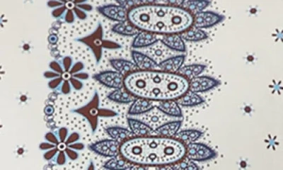 Weekend Max Mara Omens Ivory Adda Printed Cotton-poplin Shirt In White