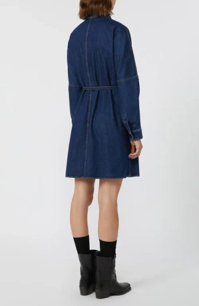 Weekend Max Mara Balenio Long Sleeve Denim Shirtdress In Blue